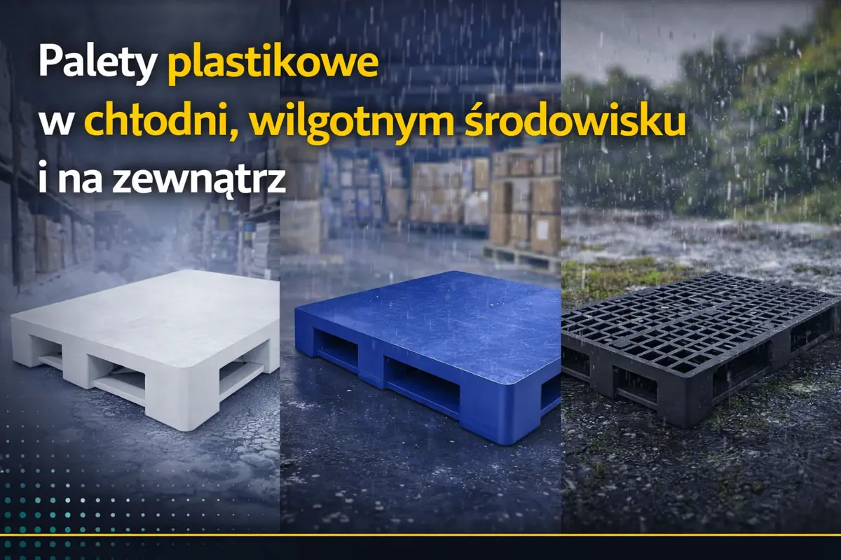 Palety plastikowe w chłodni, wilgotnym środowisku i na zewnątrz