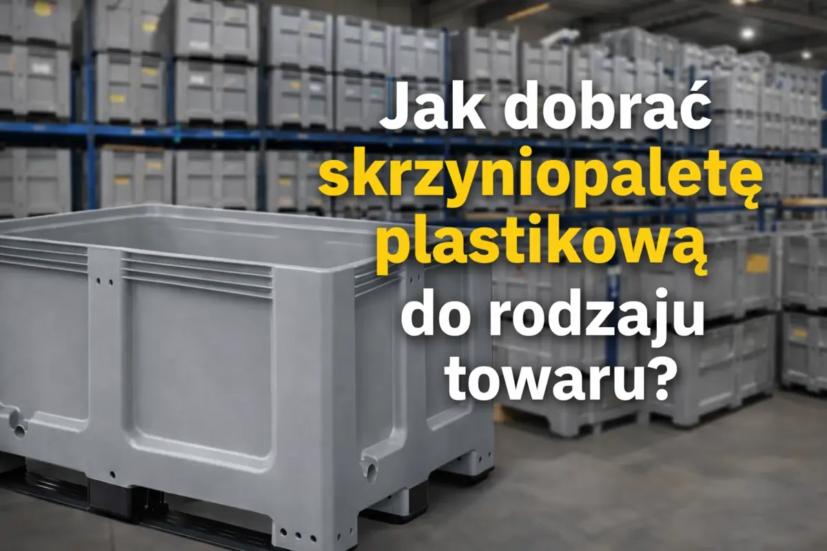 Jak dobrać skrzyniopaletę plastikową do rodzaju towaru?