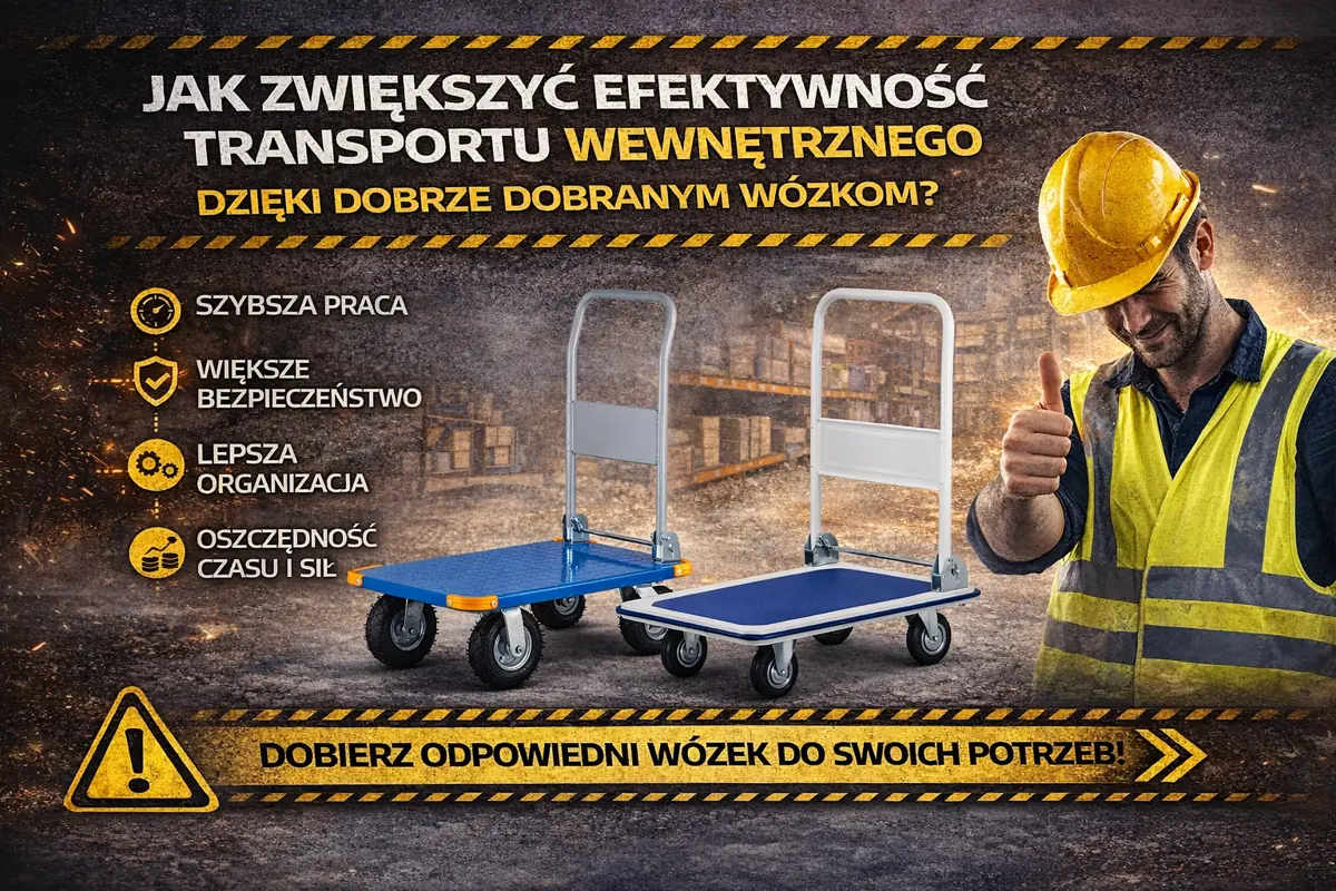 Jak zwiększyć efektywność transportu wewnętrznego dzięki dobrze dobranym wózkom?