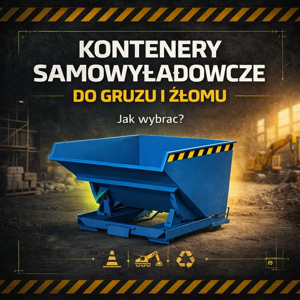 Kontenery samowyładowcze do gruzu i złomu – jak wybrać?