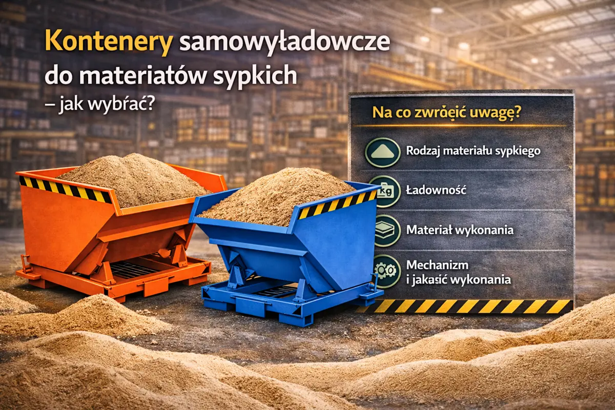 Kontenery samowyładowcze do materiałów sypkich – jak wybrać?