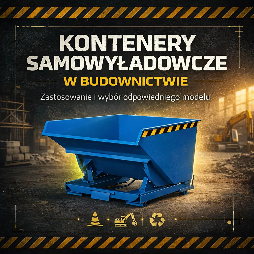Kontenery samowyładowcze w budownictwie – zastosowanie i wybór
