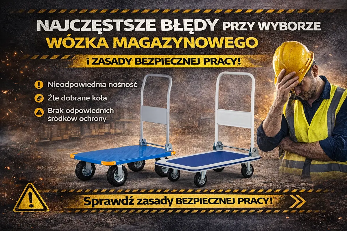 Najczęstsze błędy przy wyborze wózka magazynowego i zasady bezpiecznej pracy