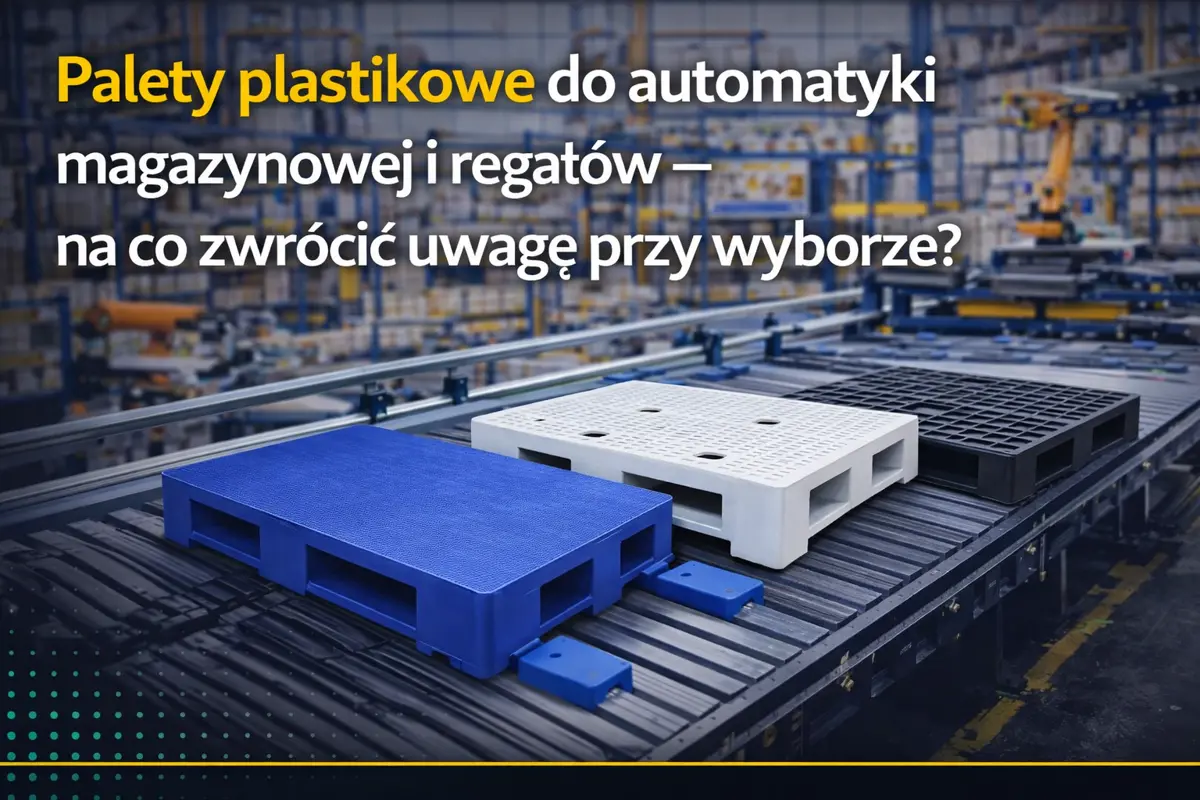 Palety plastikowe do automatyki magazynowej i regałów – na co zwrócić uwagę przy wyborze?