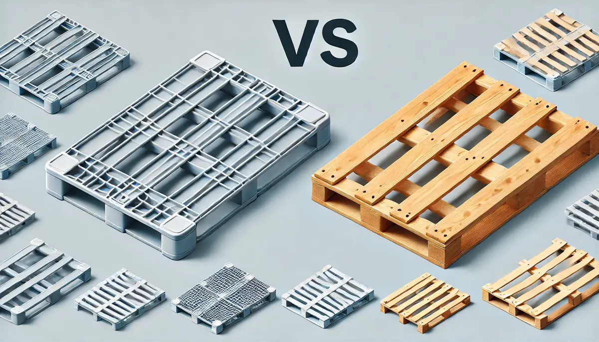 Palety drewniane i plastikowe
