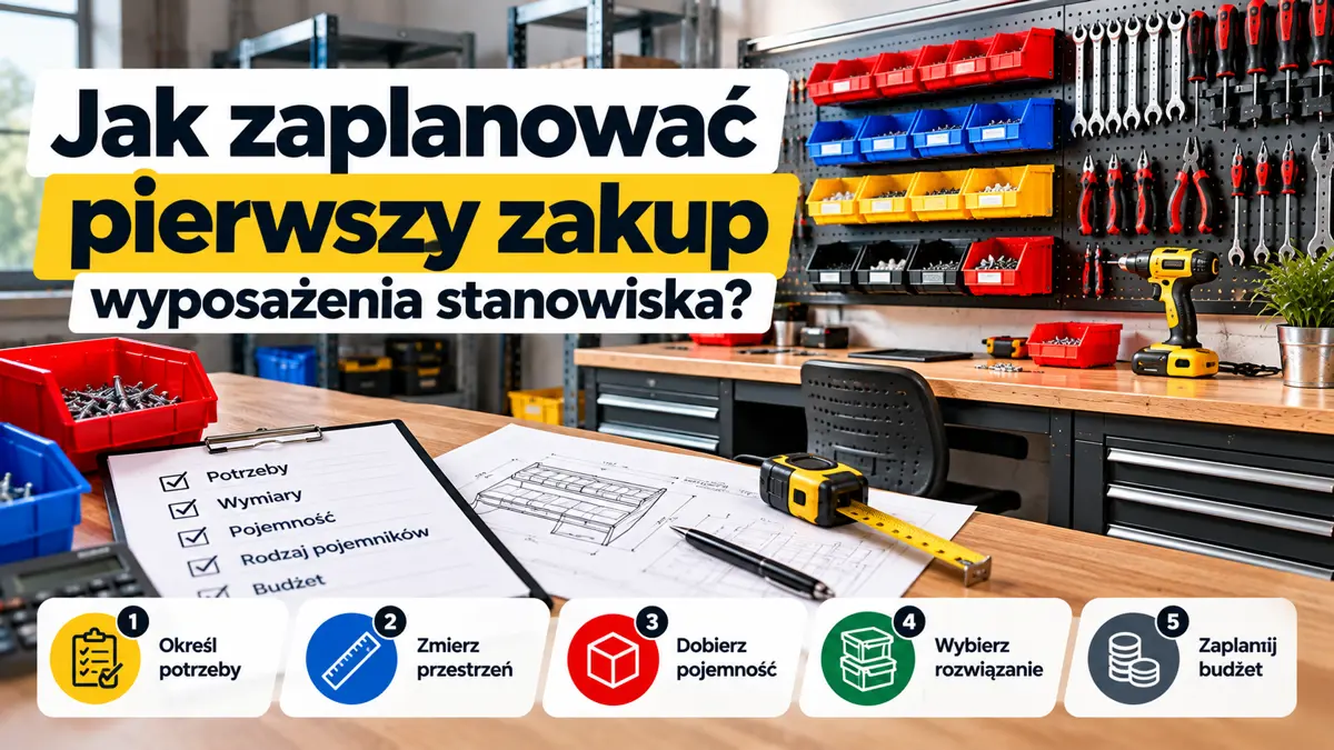 Jak zaplanować pierwszy zakup wyposażenia stanowiska?