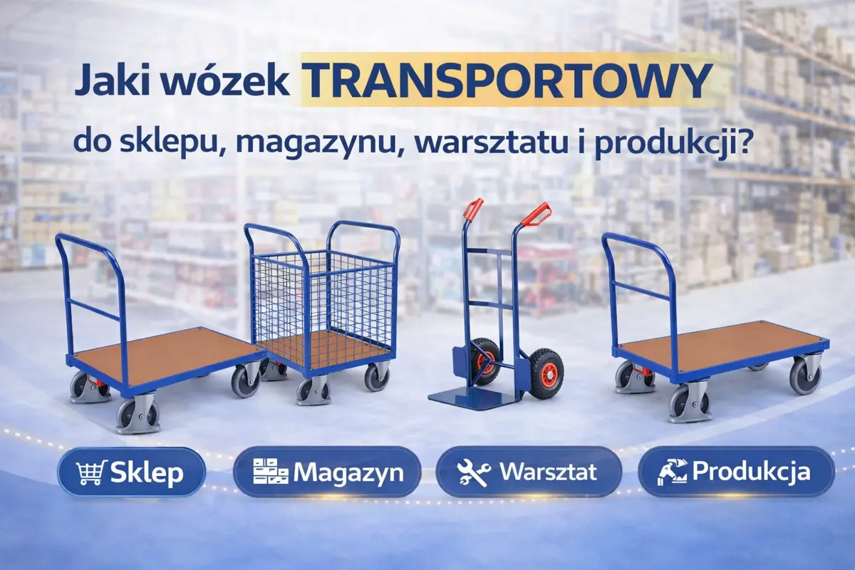 Jaki wózek transportowy do sklepu, magazynu, warsztatu