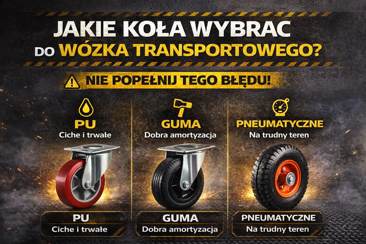 Jakie koła do wózka transportowego wybrać