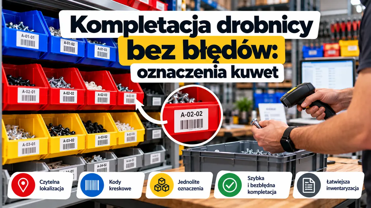 Kompletacja drobnicy bez błędów: oznaczenia kuwet