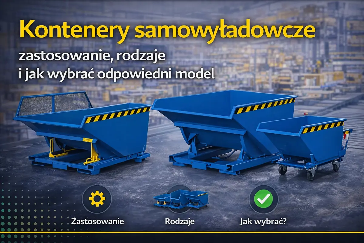 Kontenery samowyładowcze – zastosowanie, rodzaje