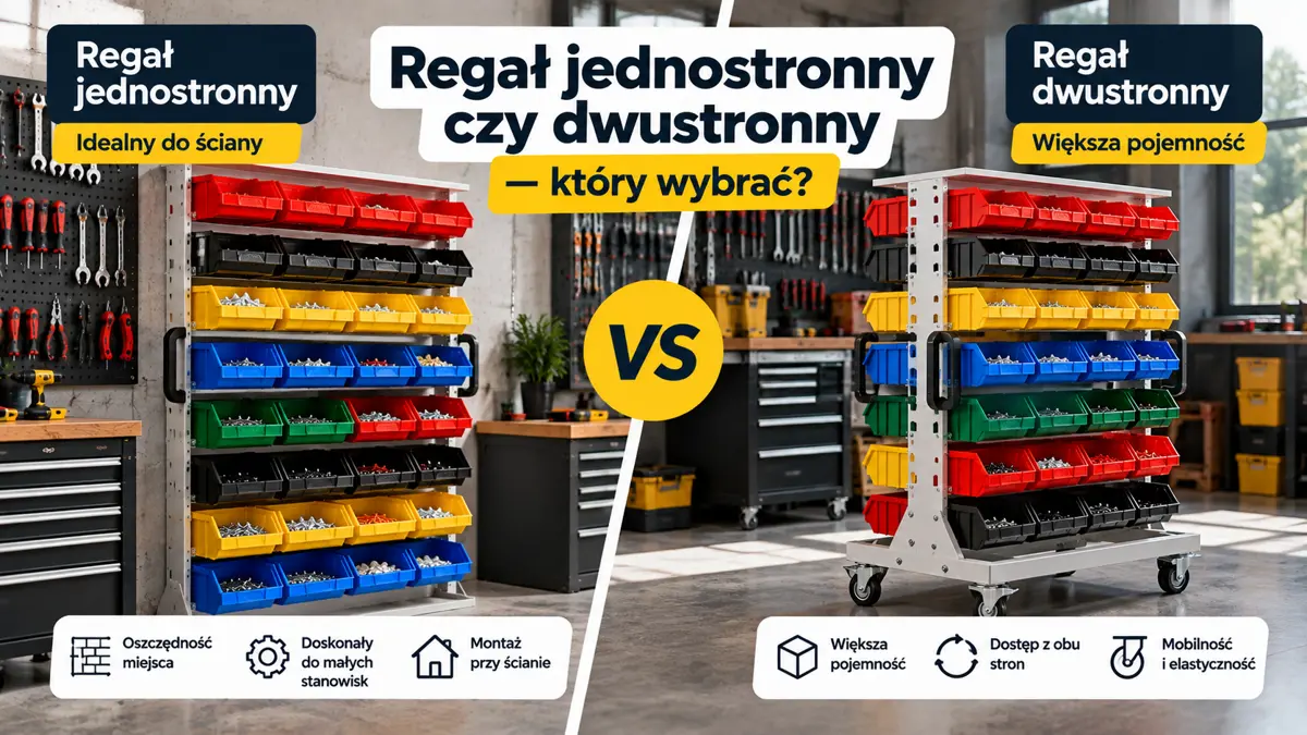Regał jednostronny czy dwustronny — który wybrać?