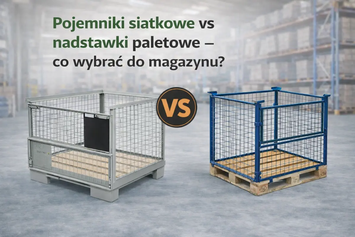 Pojemniki siatkowe vs nadstawki paletowe – co wybrać do magazynu?