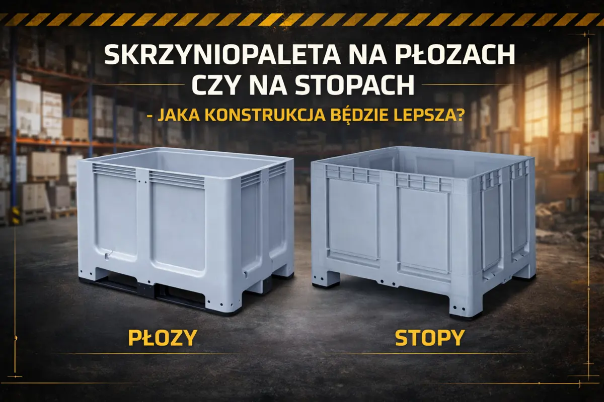 Skrzyniopaleta na płozach czy na stopach - jaka konstrukcja będzie lepsza?