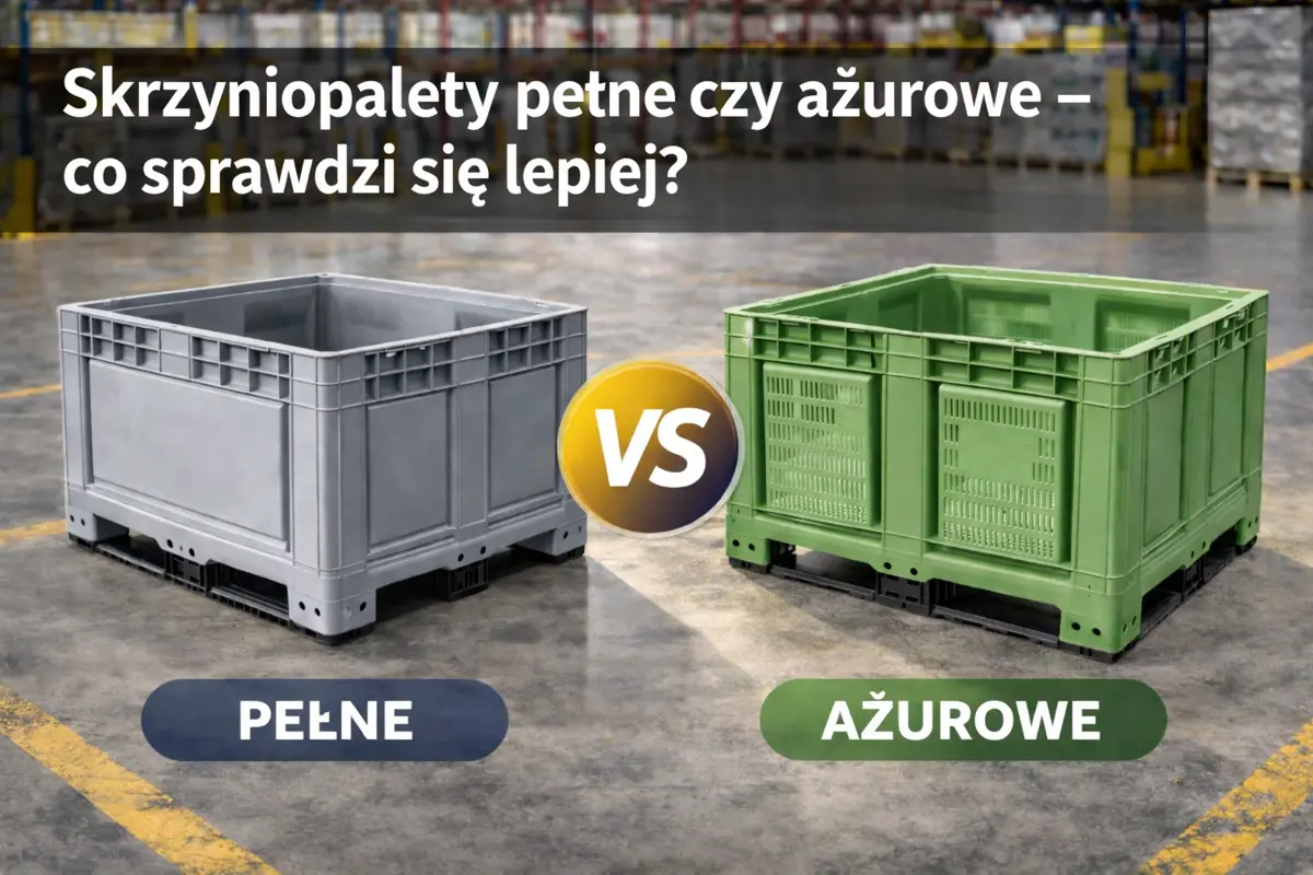 Skrzyniopalety pełne czy ażurowe - co sprawdzi się lepiej?