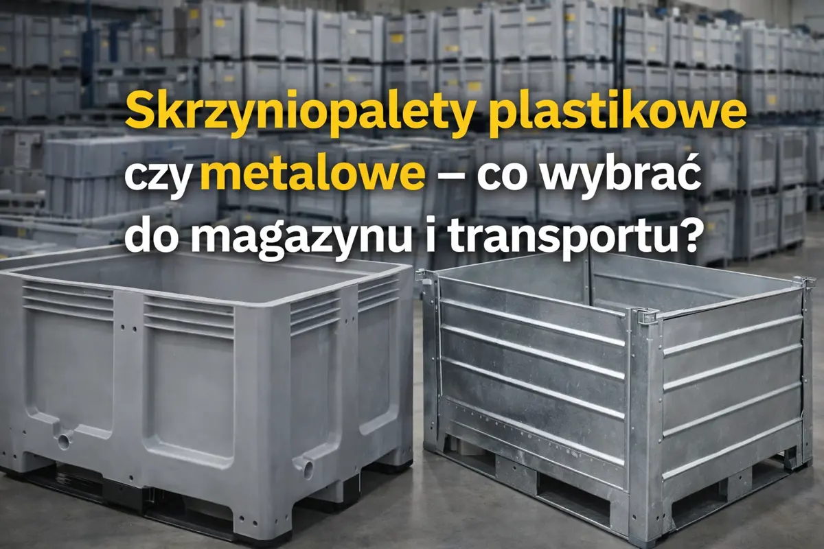 Skrzyniopalety plastikowe czy metalowe - co wybrać do magazynu i transportu?