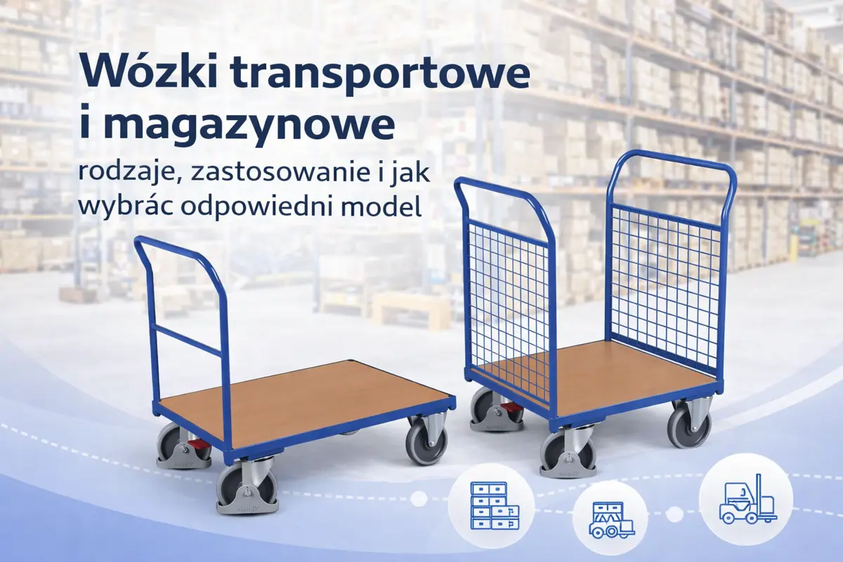 Wózki transportowe i magazynowe - rodzaje, zastosowanie i jak wybrać odpowiedni model