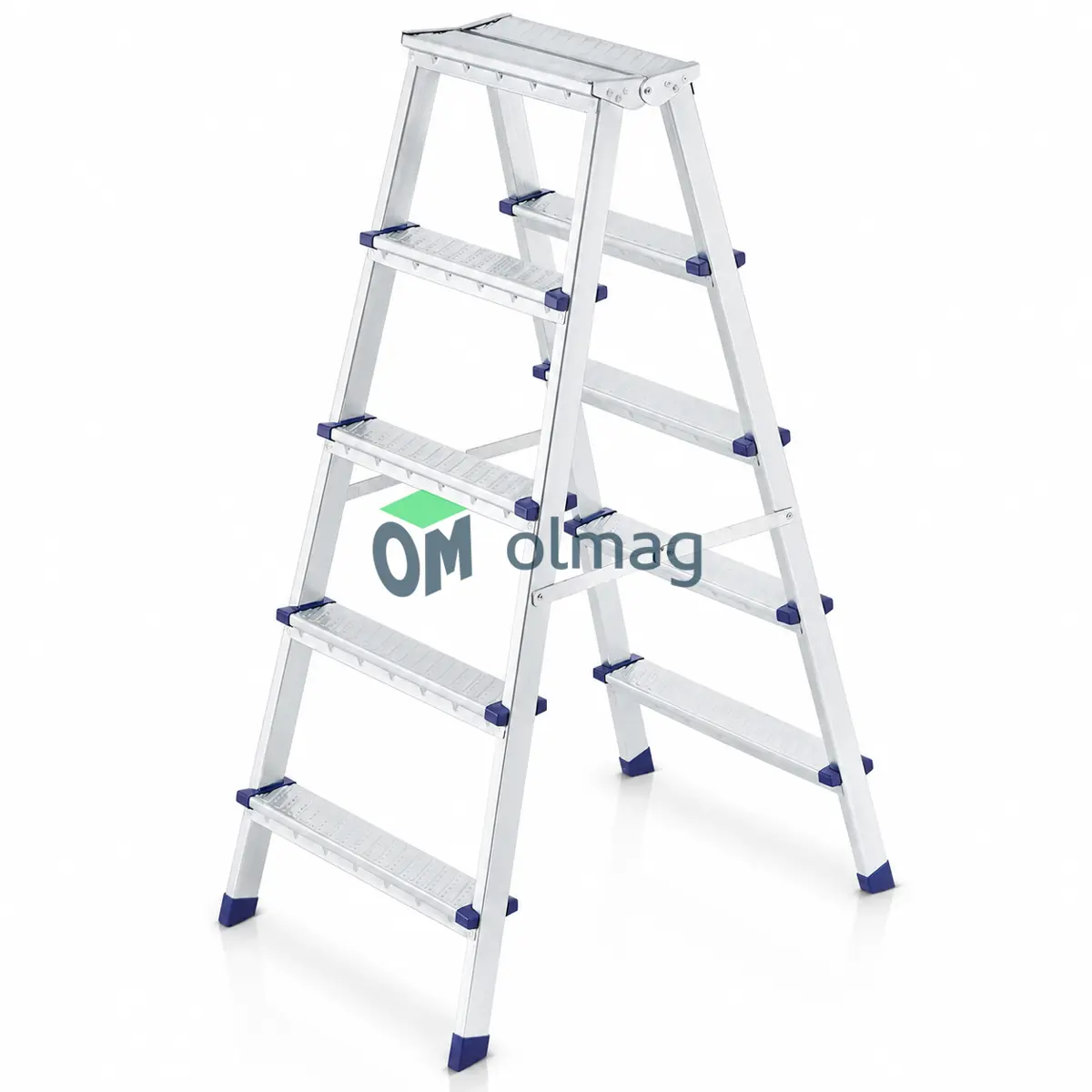 Dwustronna drabina domowa z 5 stopniami