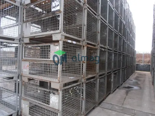 Używany gitterbox 1500 kg, pojemnik siatkowy 1240x835x970 mm