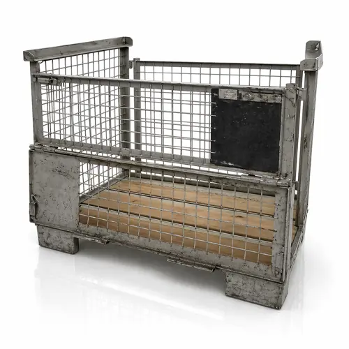 Używany gitterbox 1500 kg, pojemnik siatkowy 1240x835x970 mm