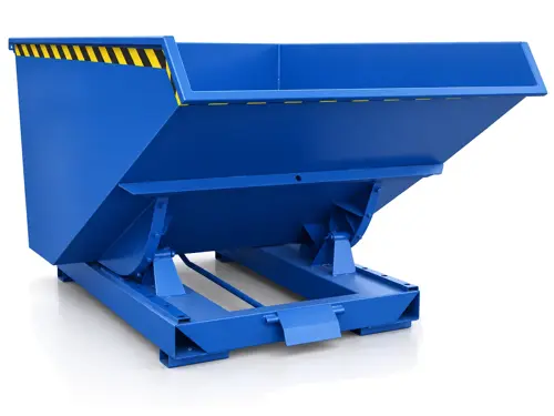 Kontener samowyładowczy wywrotny, 4000L, wymiary 1977x2500x1396 mm