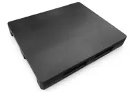 Plastikowa paleta ISO 1200x1000 mm z płozami, gładka powierzchnia