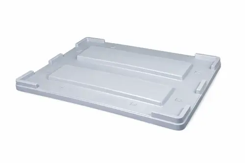 Szara pokrywa plastikowa 1200x800 mm do skrzyniopalety