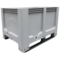 Skrzyniopaleta plastikowa na płozach 1200x800x800