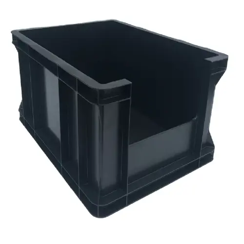 Pojemnik z oknem 400x300x220 czarny