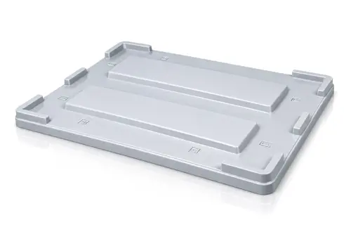 Szara pokrywa plastikowa 1200x800 mm do skrzyniopalety