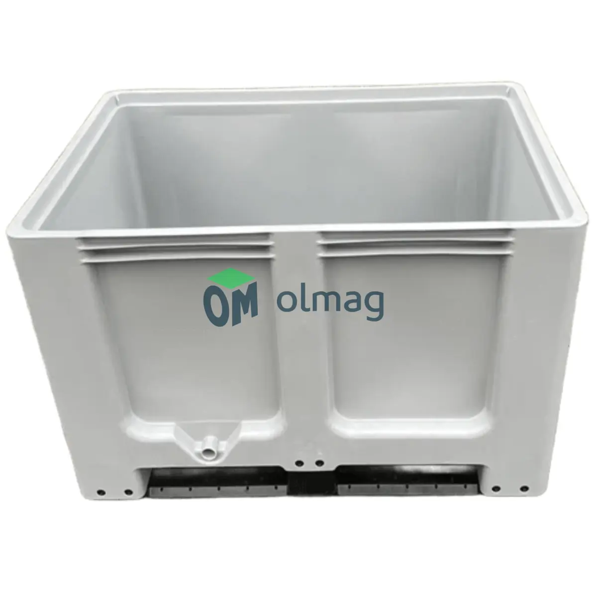 Skrzyniopaleta plastikowa na płozach 1200x800x800