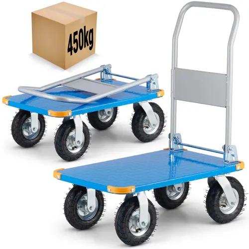 Wózek platformowy transportowy HIGHER o udźwigu 450 kg