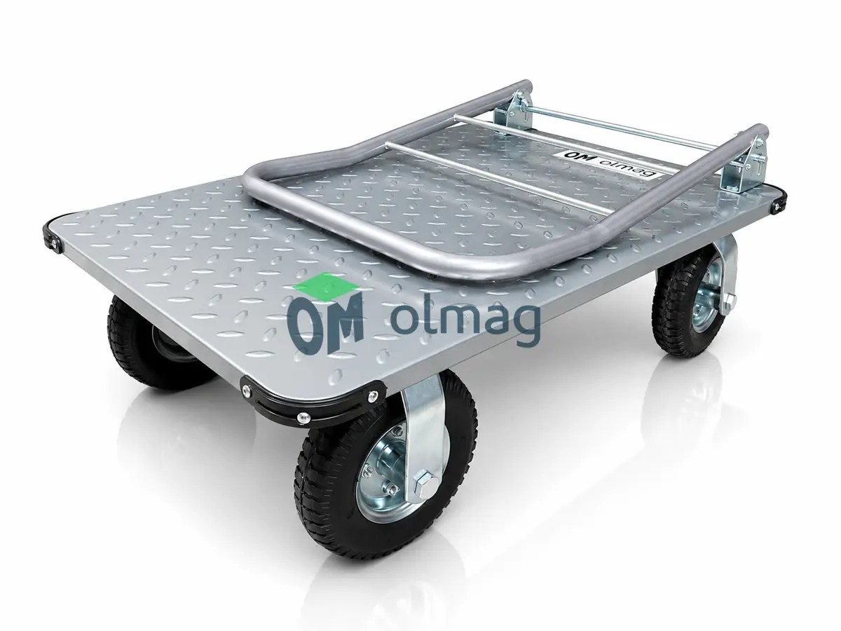 Wózek platformowy transportowy magazynowy