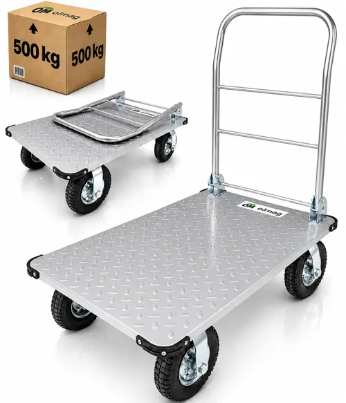 Wózek platformowy transportowy magazynowy